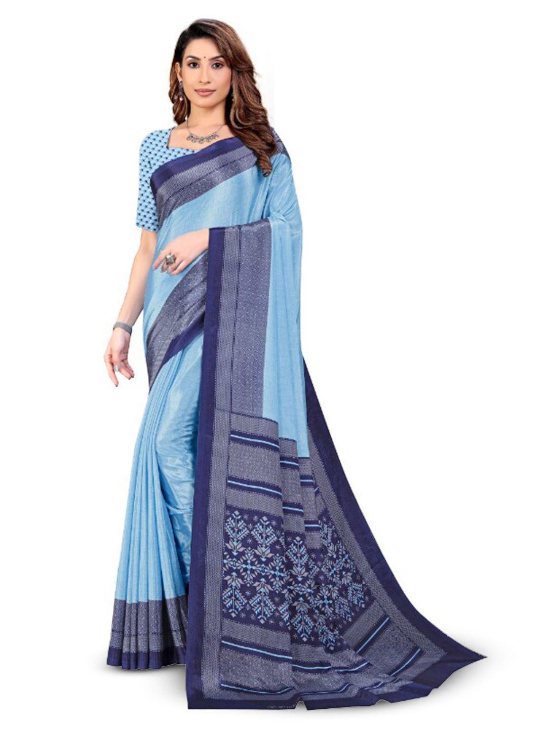 vimla blue art silk mysore silk saree