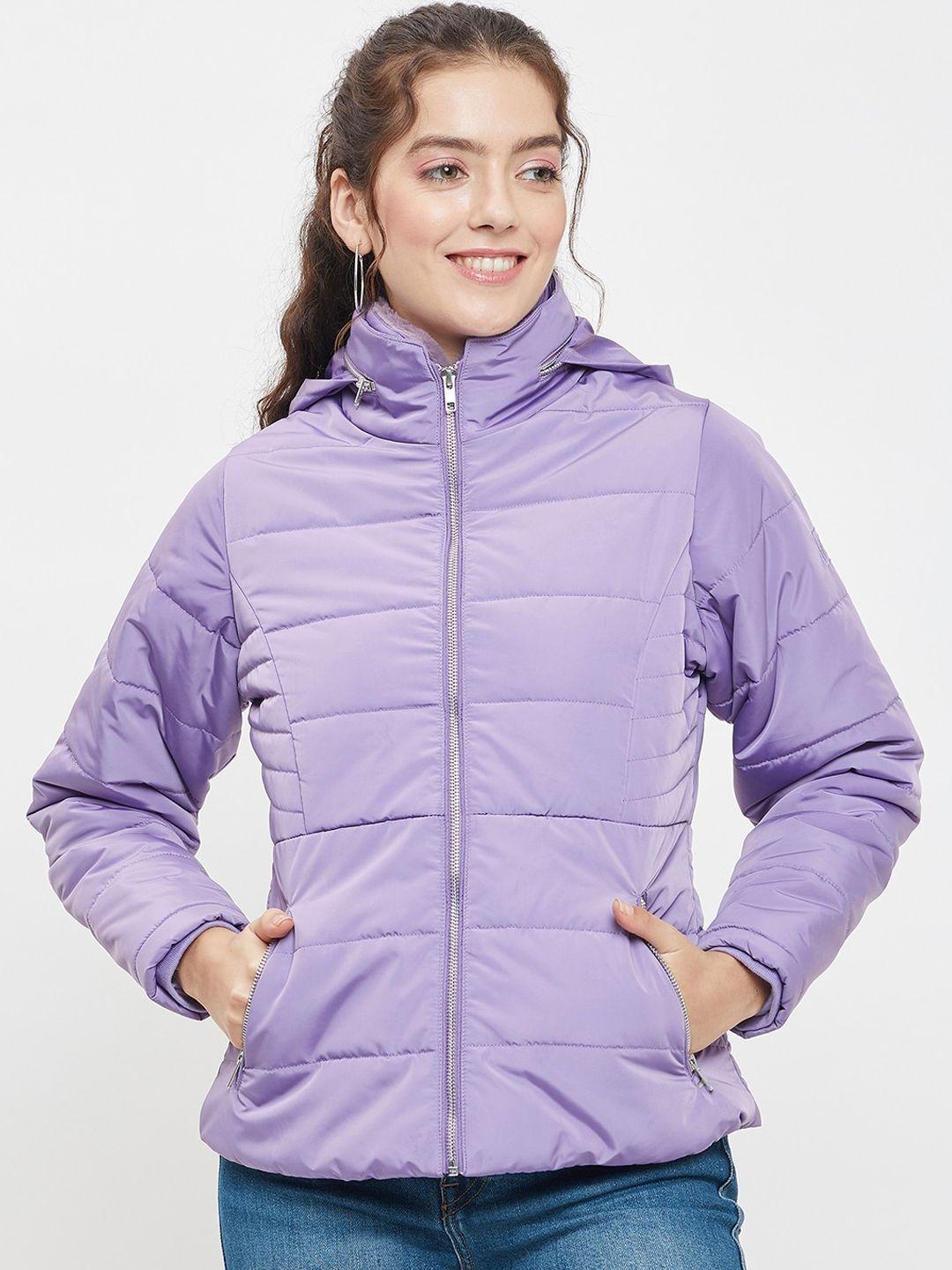 okane women mauve lightweight fashion jacket