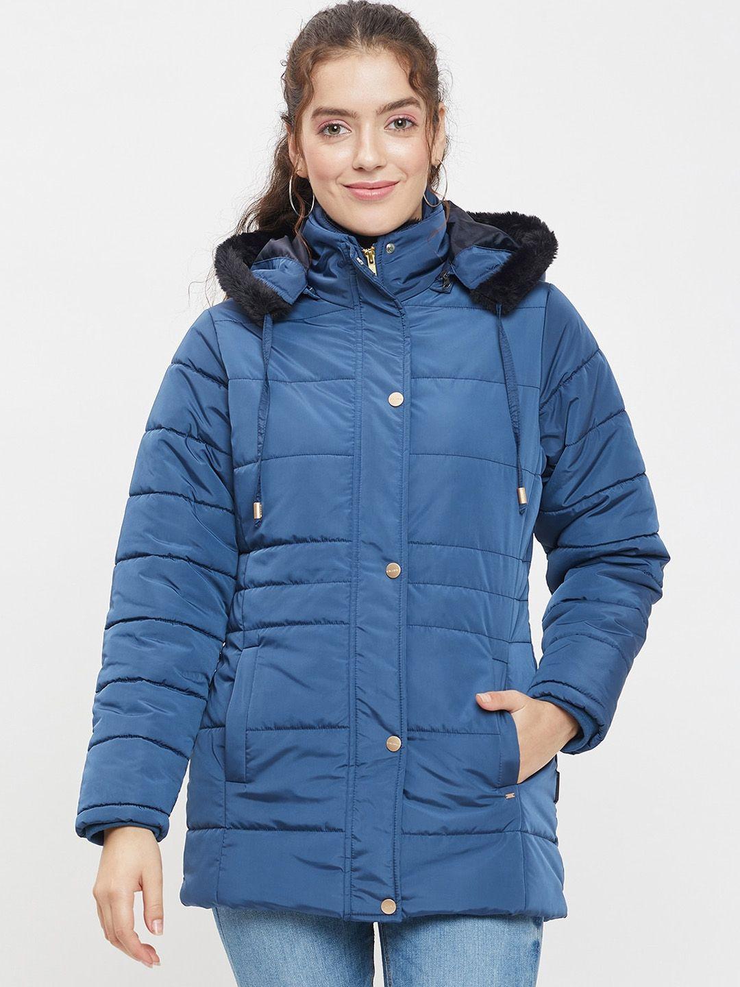 okane women blue lightweight fashion jacket