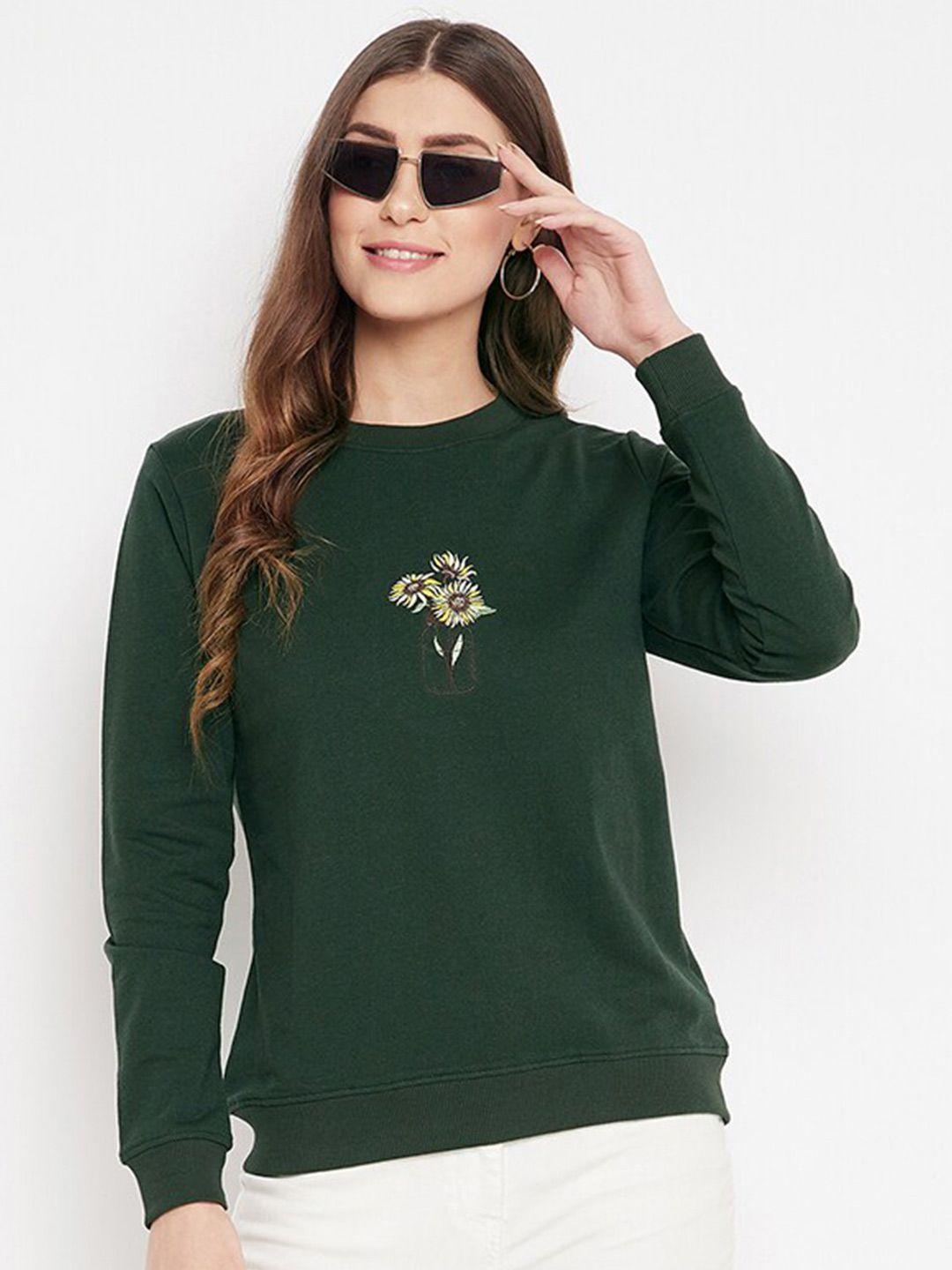 harbor n bay round neck fleece sweatshirt