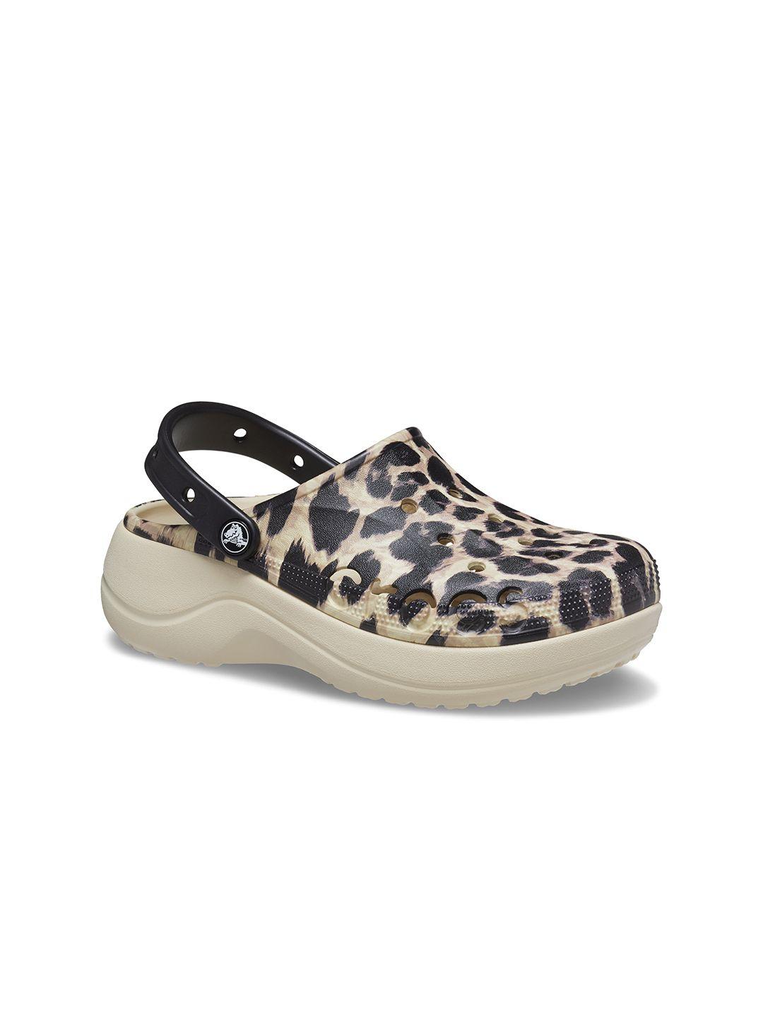 crocs women animal printed croslite clogs