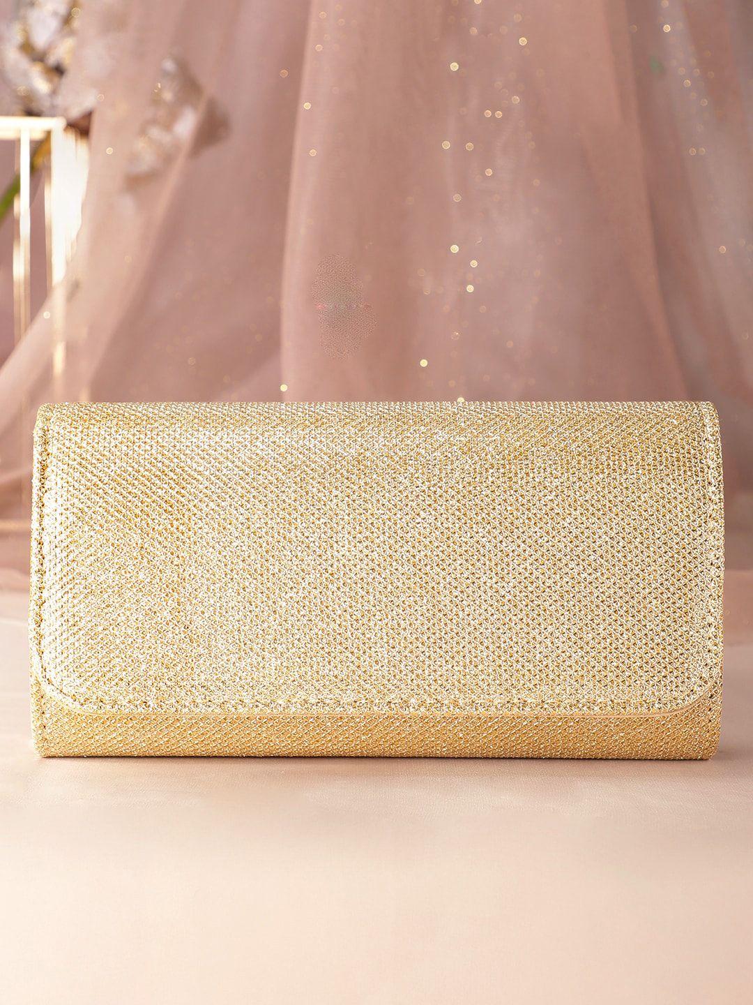 rubans gold-toned structured handheld bag