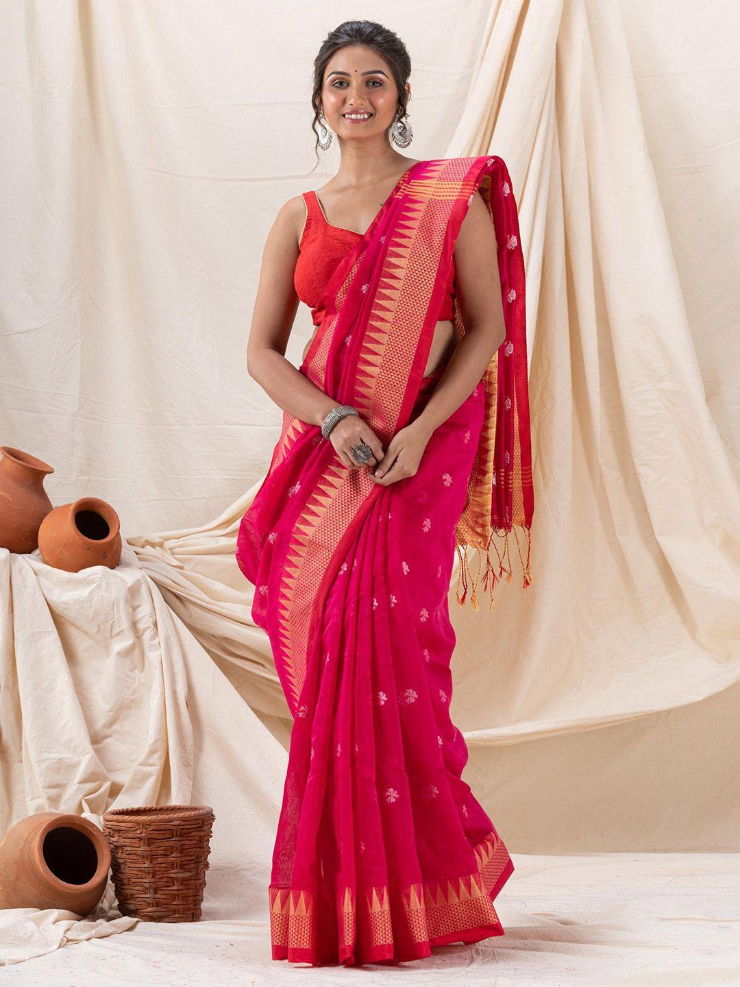 angoshobha ethnic motifs woven design saree