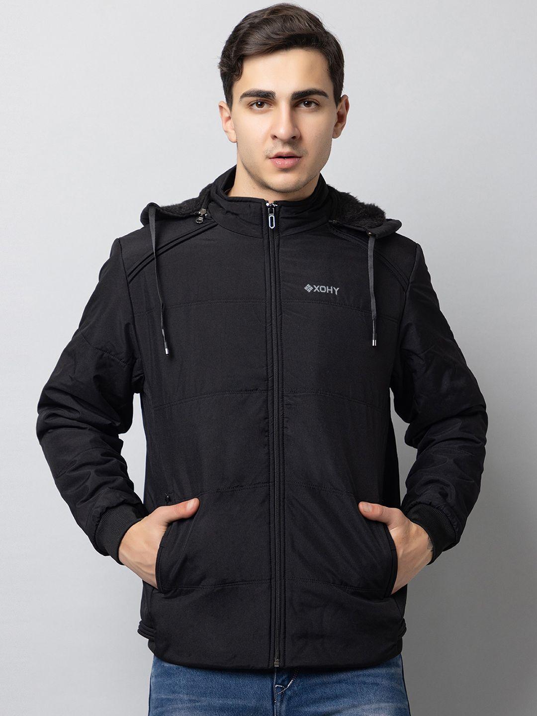 xohy hooded lightweight padded jacket