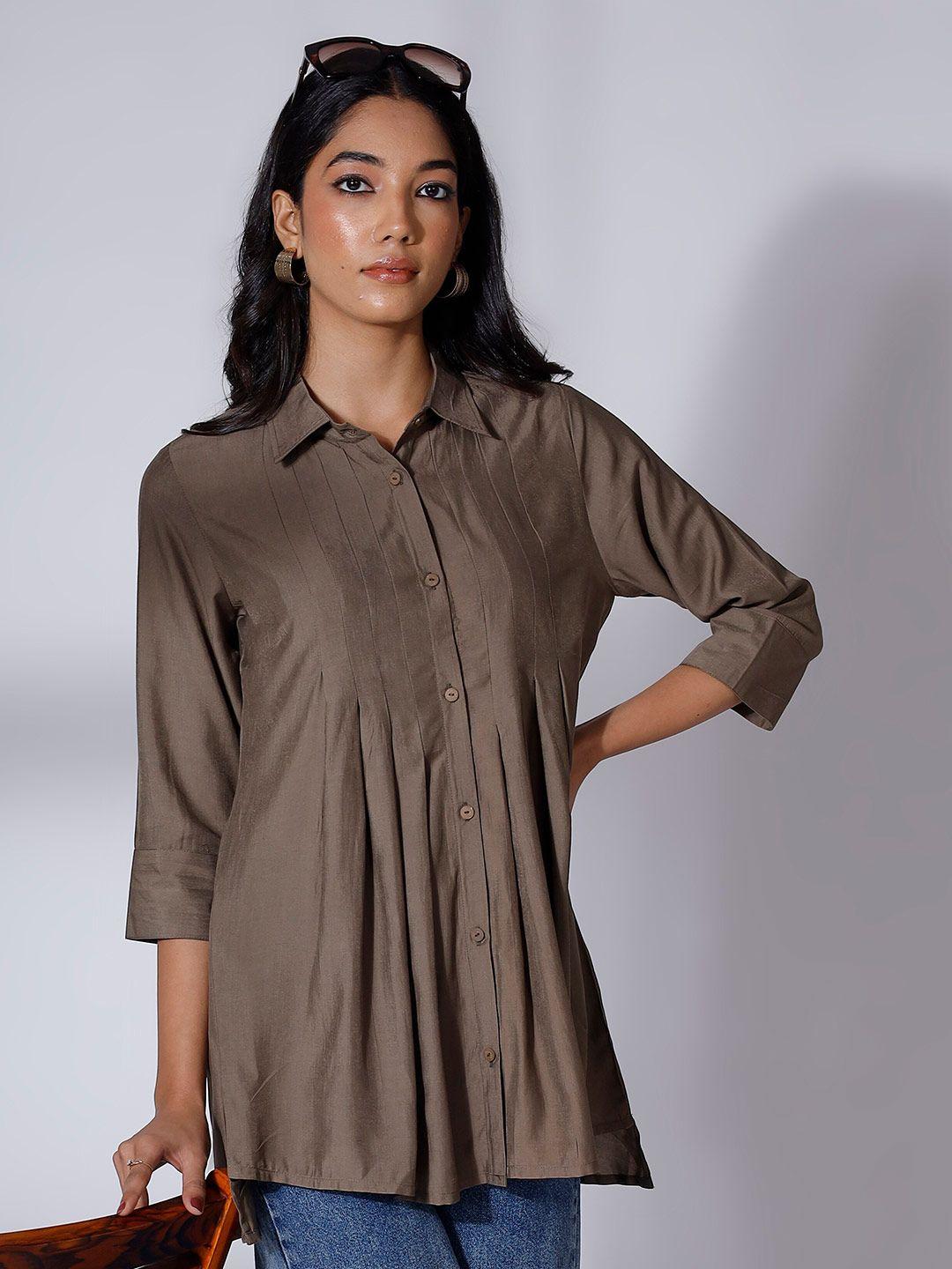 soan brown kurti