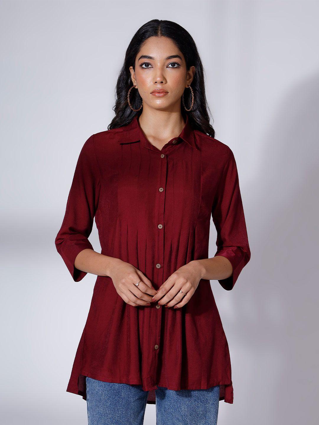 soan maroon kurti