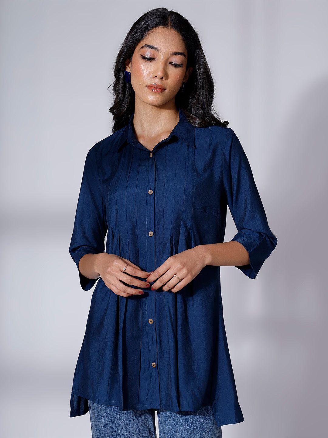 soan navy blue kurti