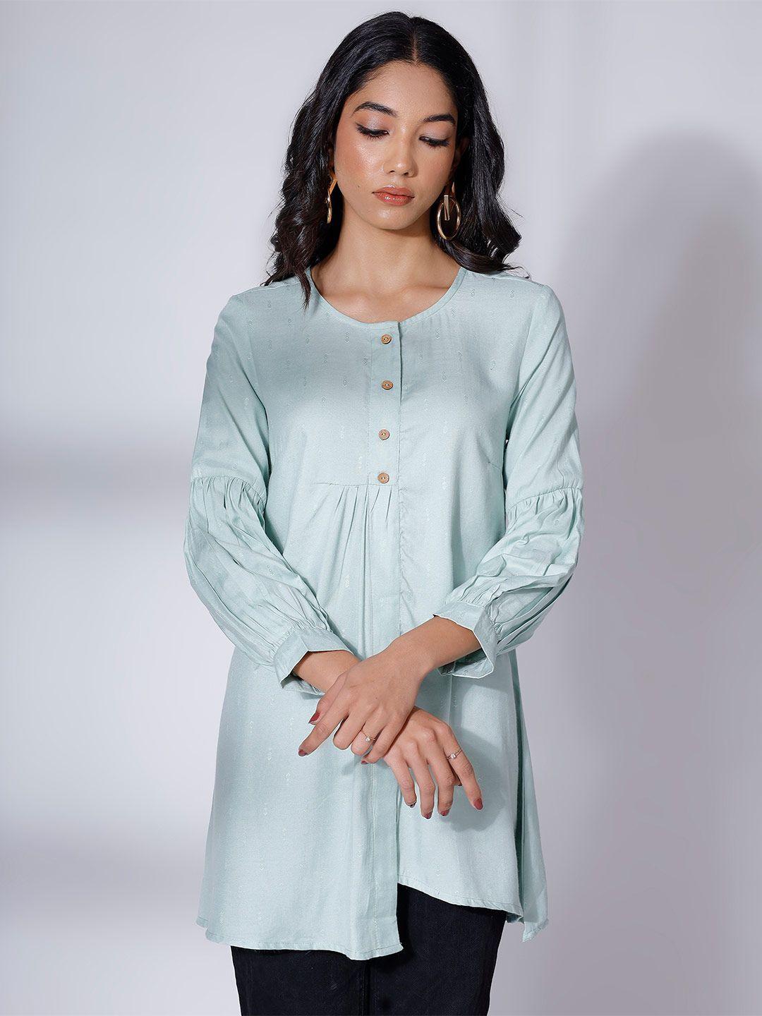 soan sea green kurti