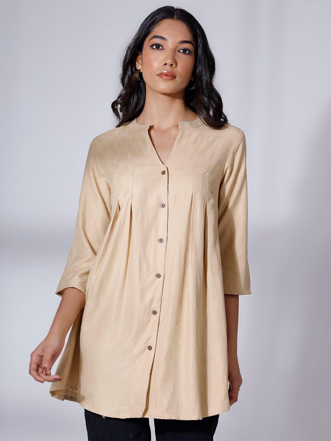 soan beige kurti