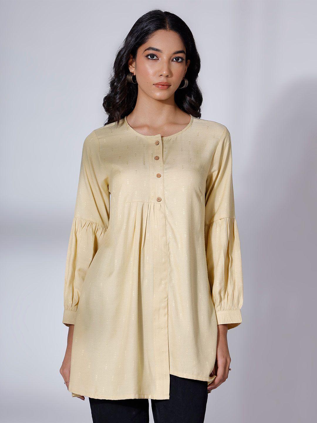 soan yellow kurti