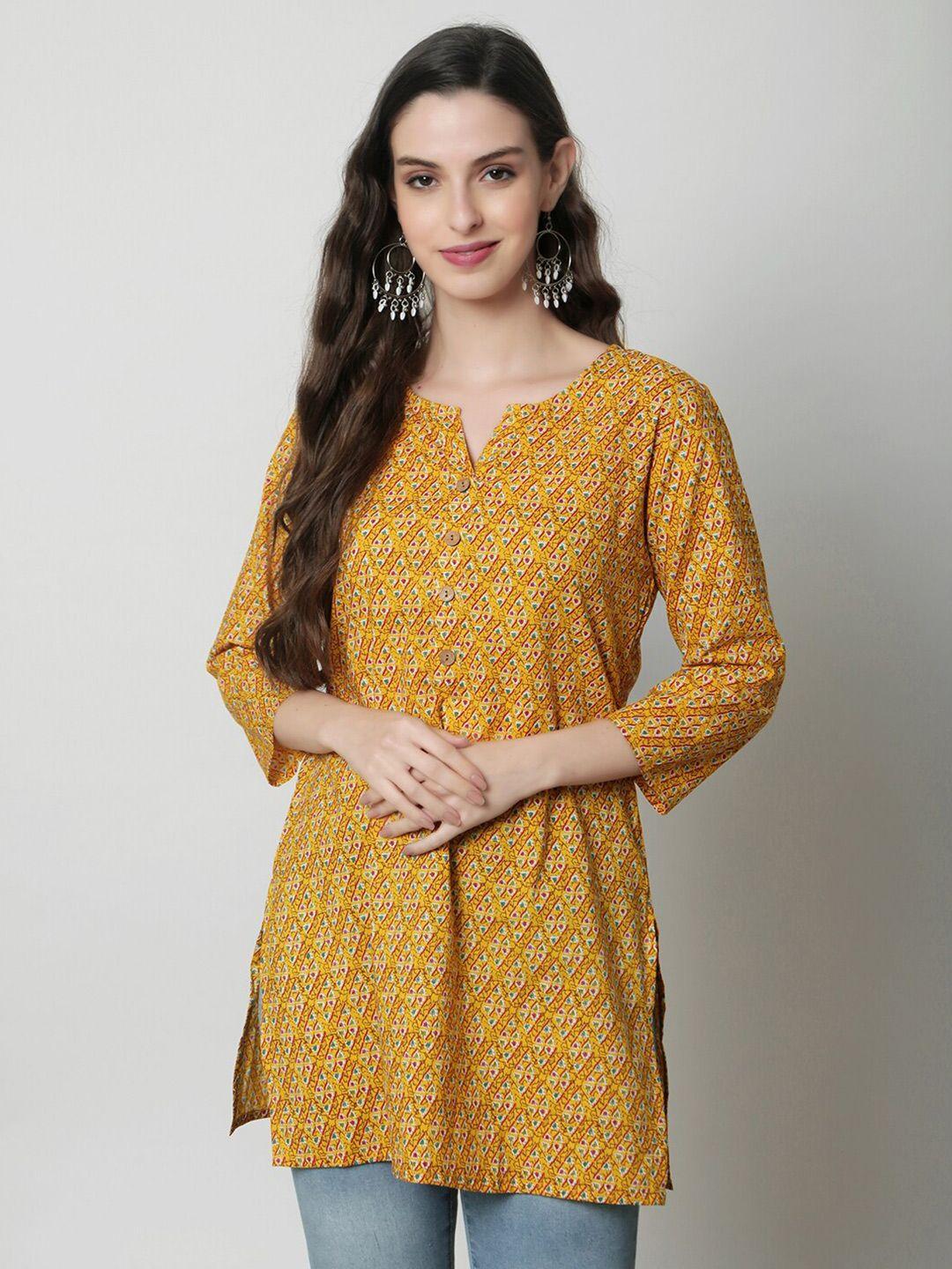 kalini floral printed pure cotton kurti