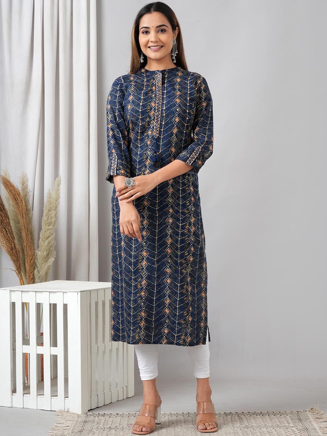 here&nowfloral printed floral liva kurta