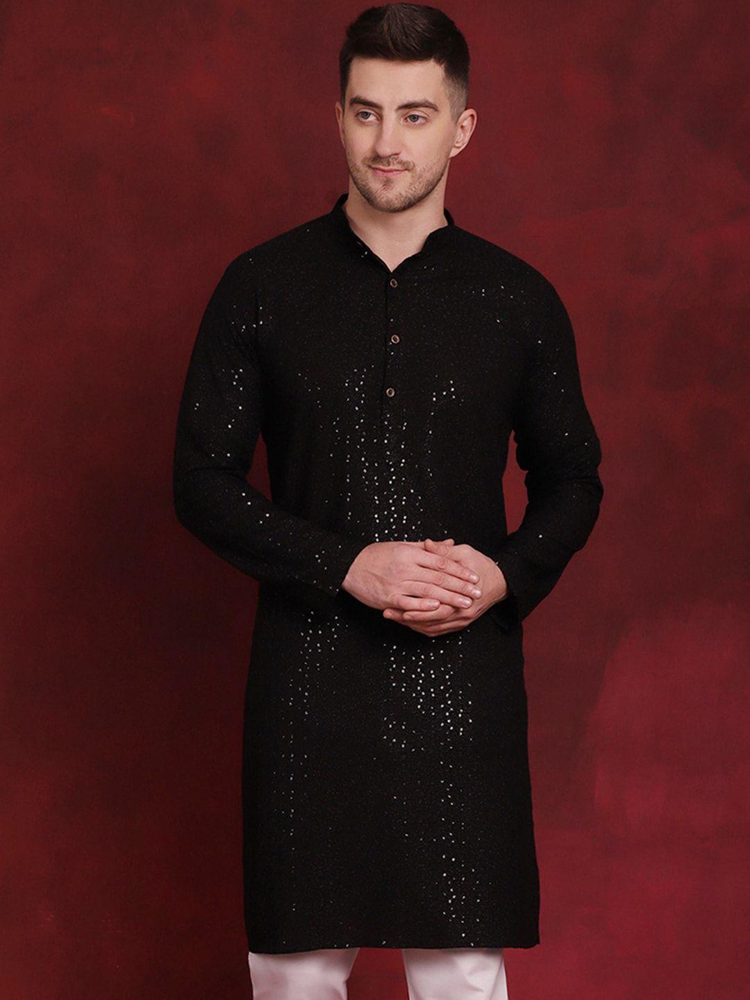 jompers embroidered sequinned straight kurta