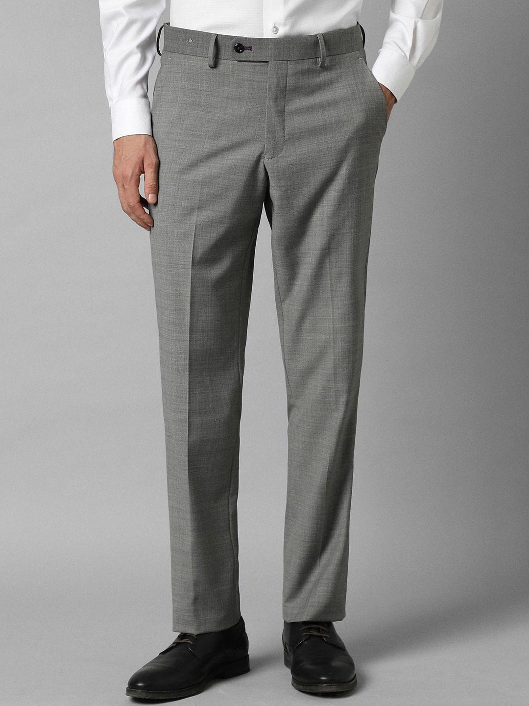 luxure by louis philippe men slim fit formal trousers