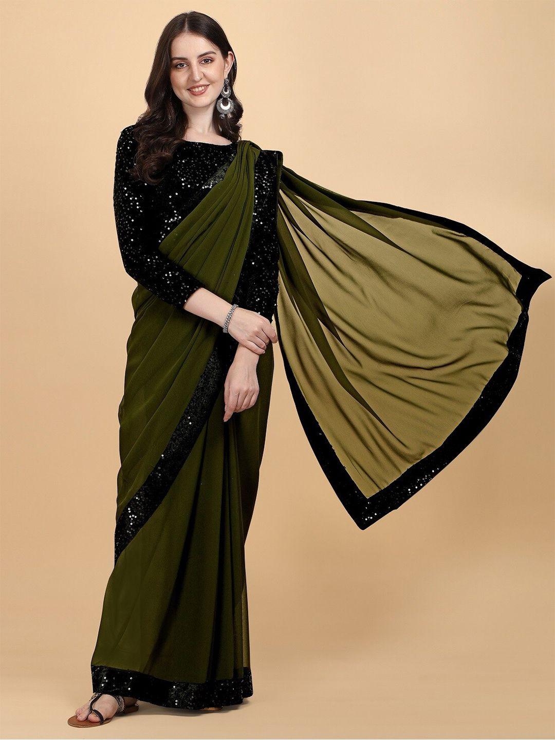 radadiyatrd ombre sequinned pure georgette saree