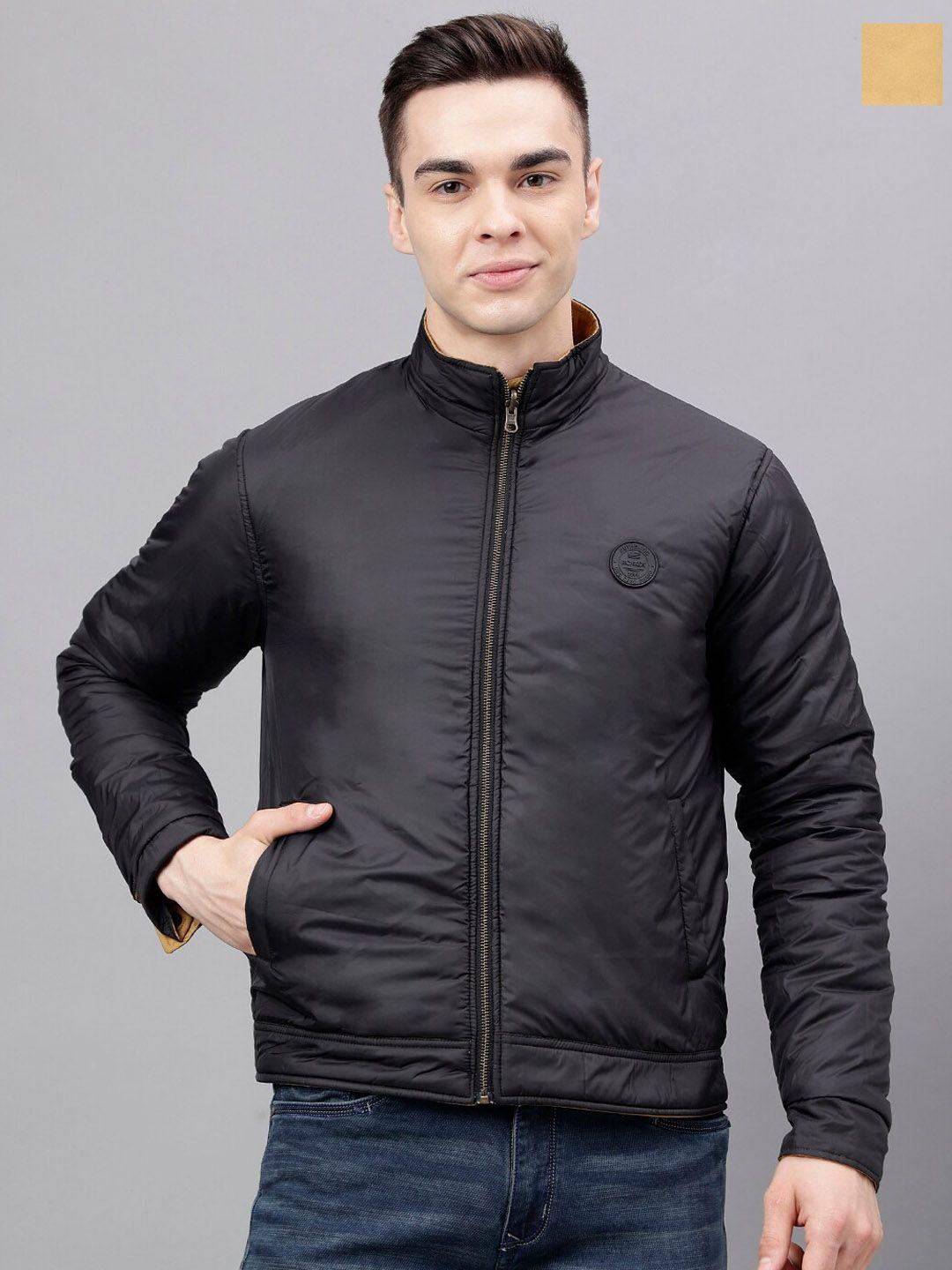 richlook stand collar reversible bomber jacket