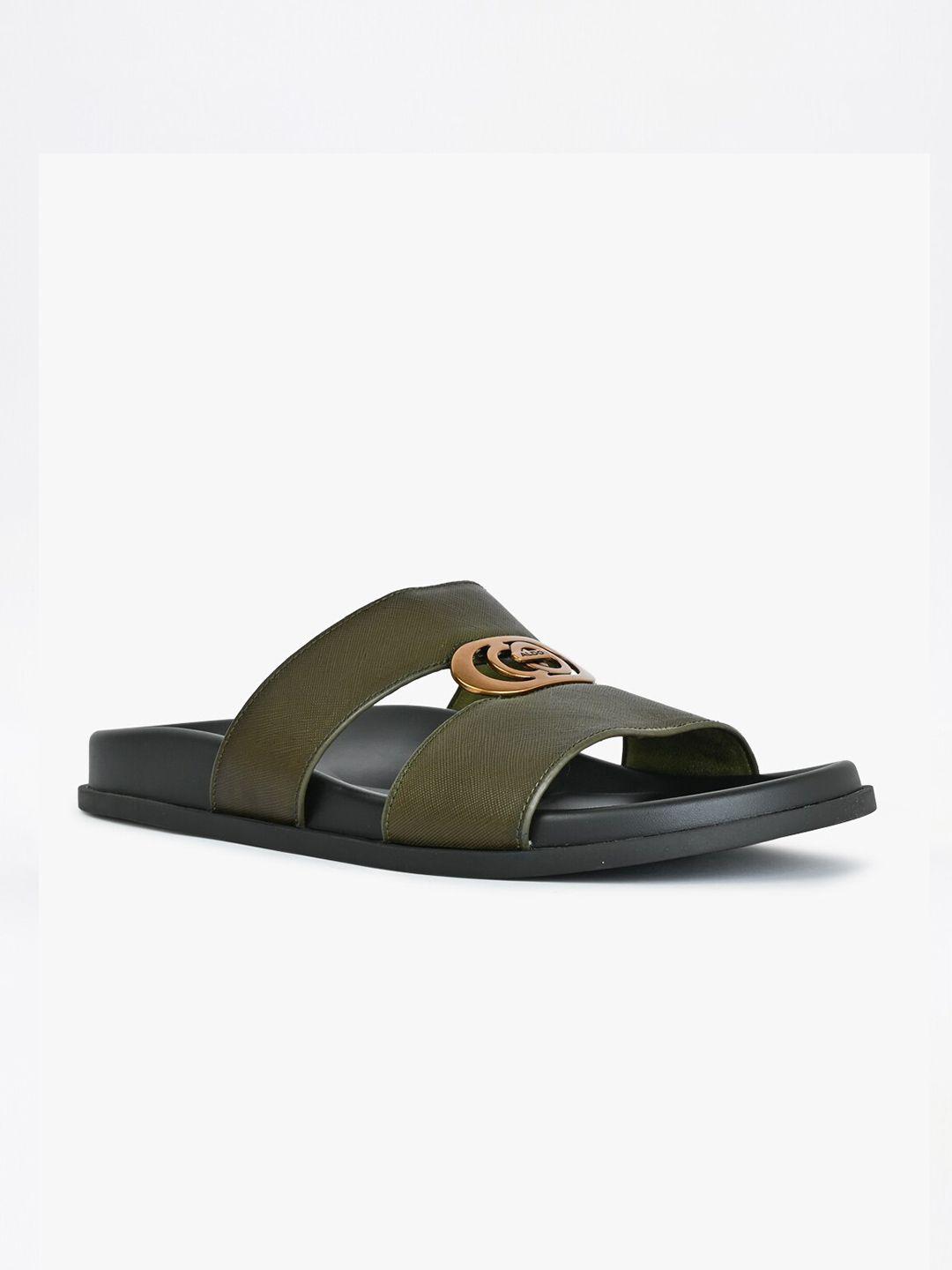 aldo men reefside textured leather comfort sandals