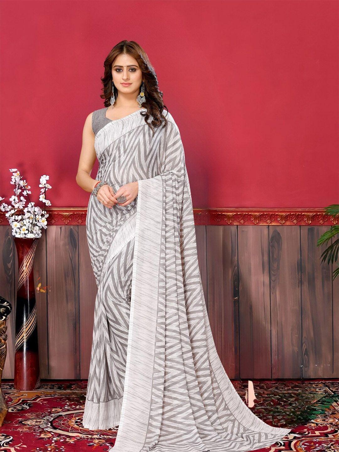 magmina geometric printed saree