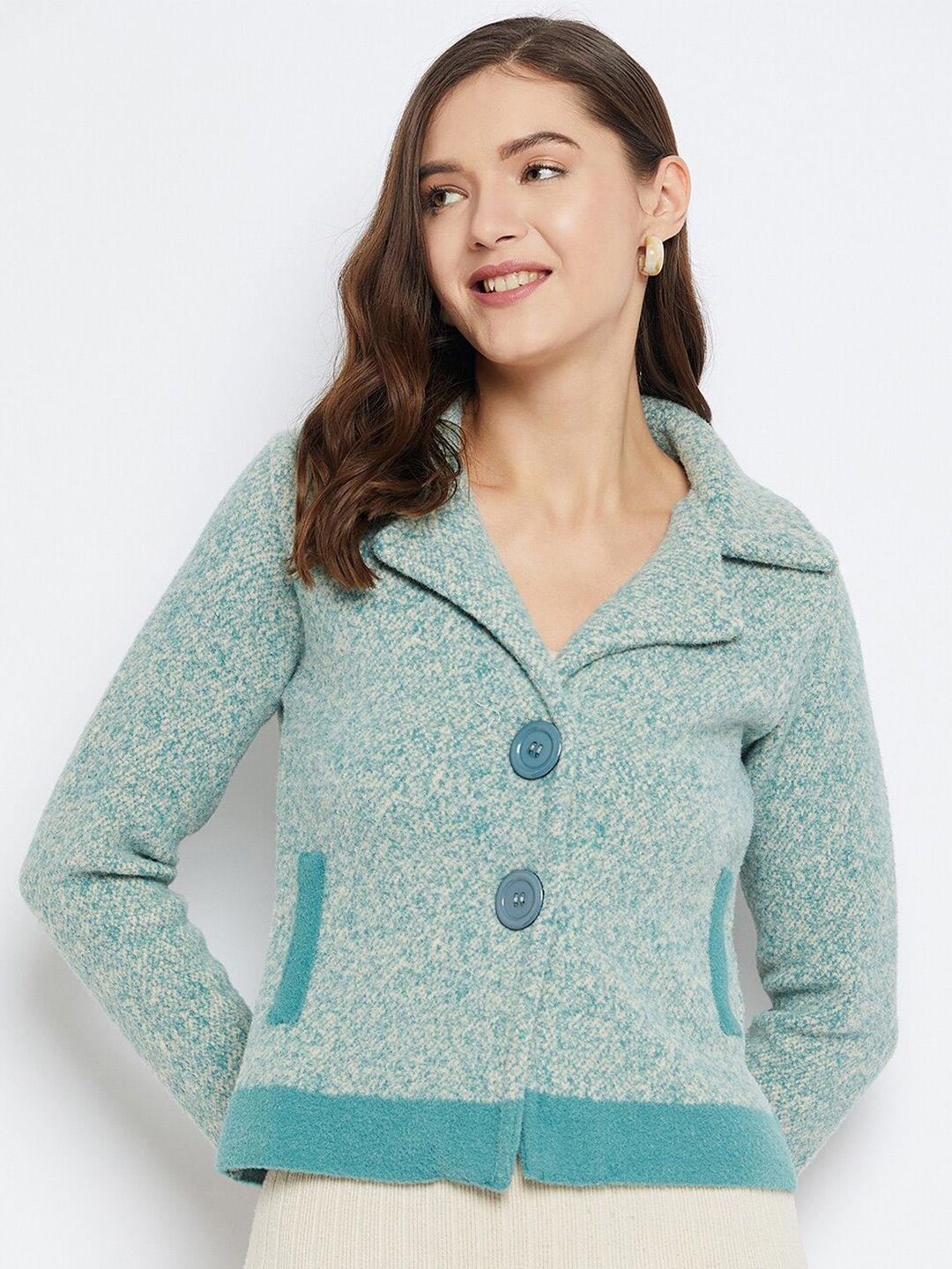 zigo quirky self design woollen cardigan sweater