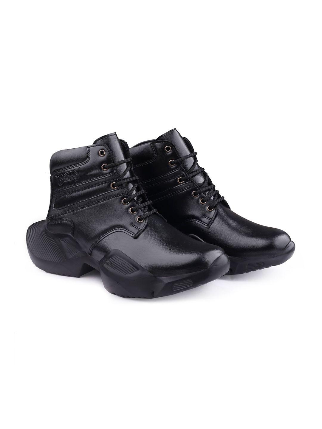 bxxy men round toe lace up biker boots