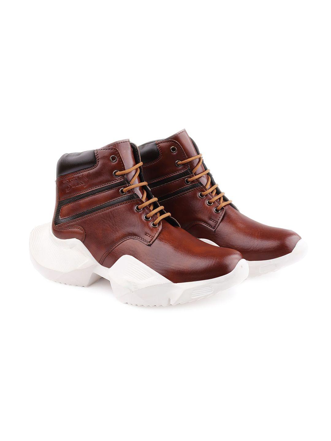 bxxy men men round toe lace up biker boots