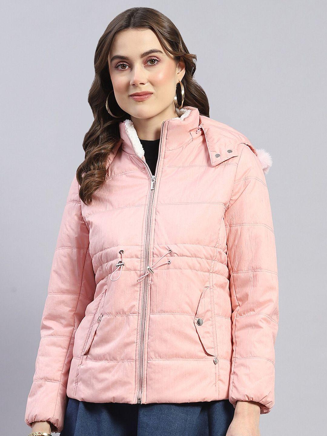 monte carlo women pink lightweight open front jacket