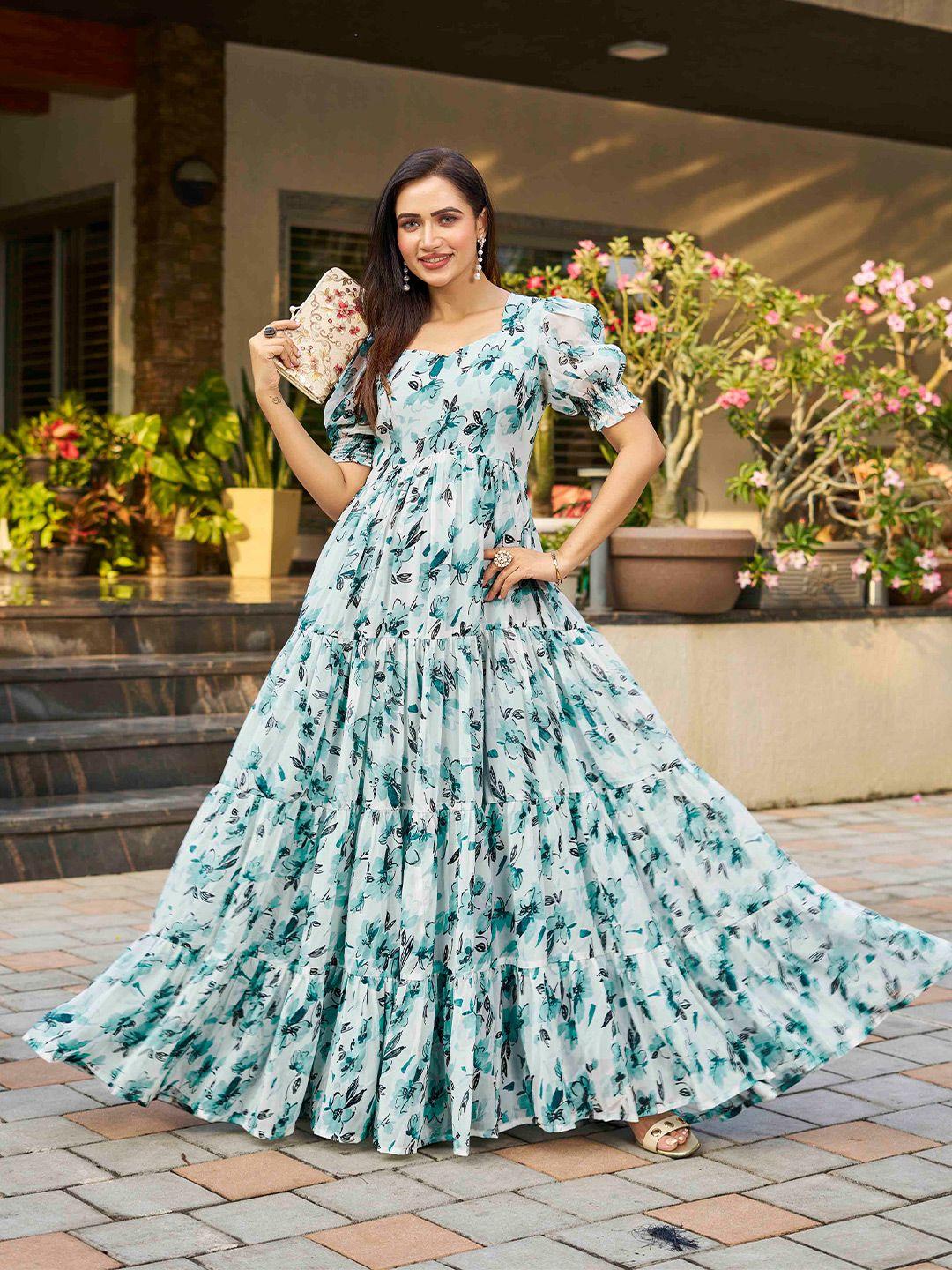 chandbaali printed fit & flared dresses