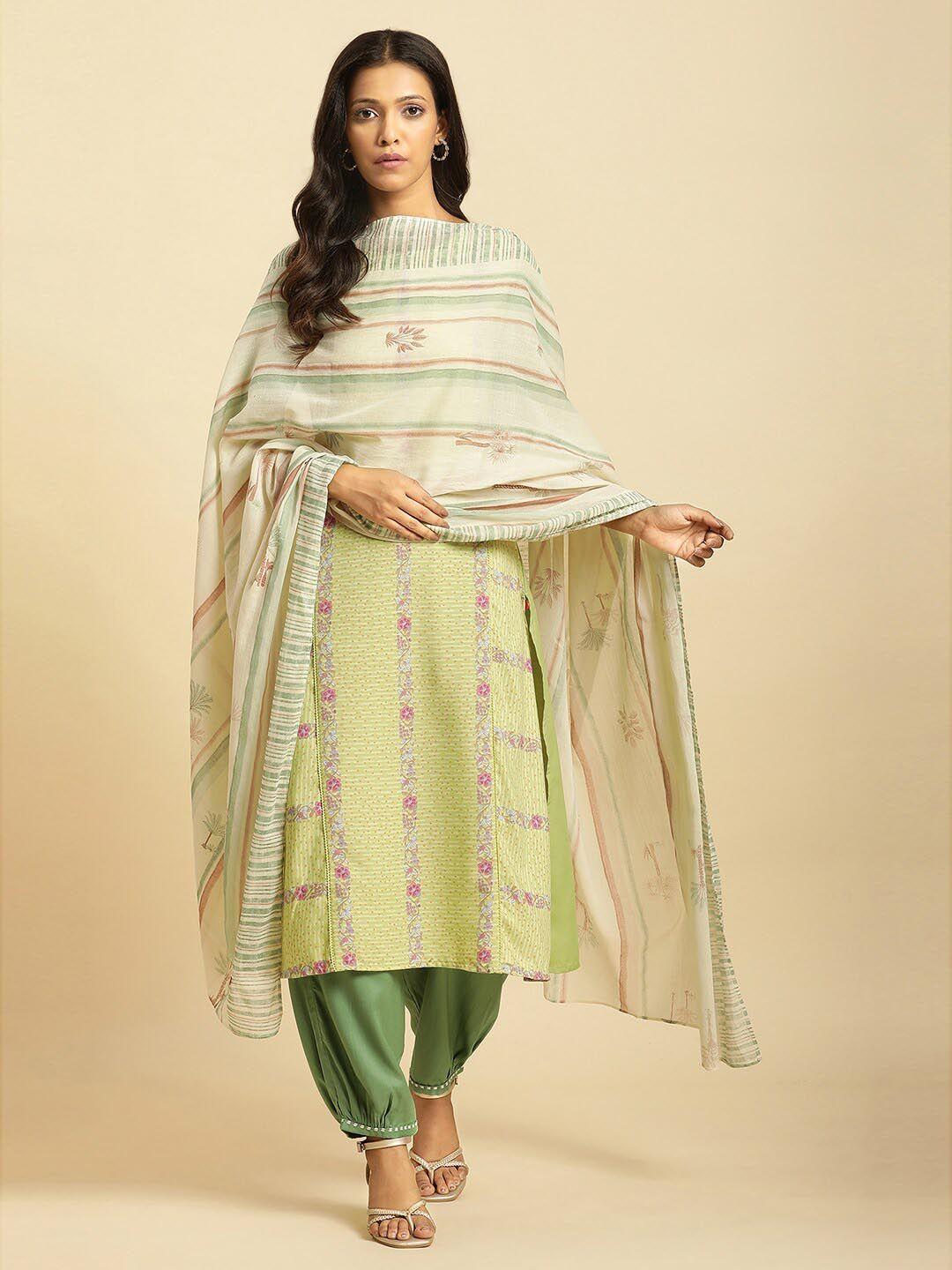 w striped dupatta