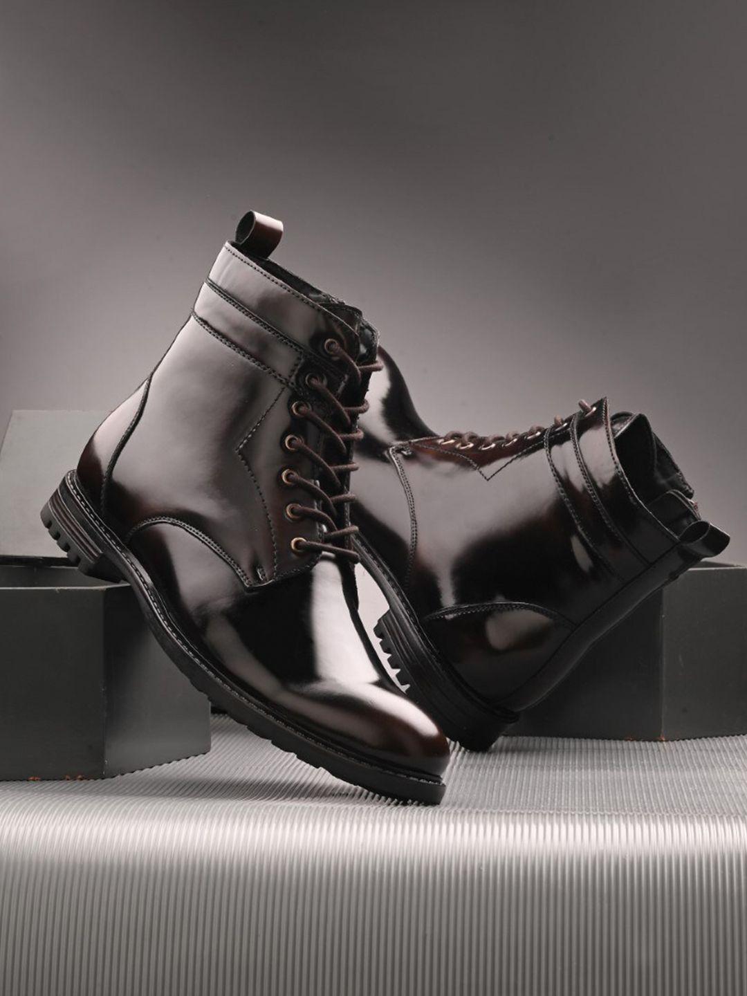 san frissco men high-top lace up regular boots