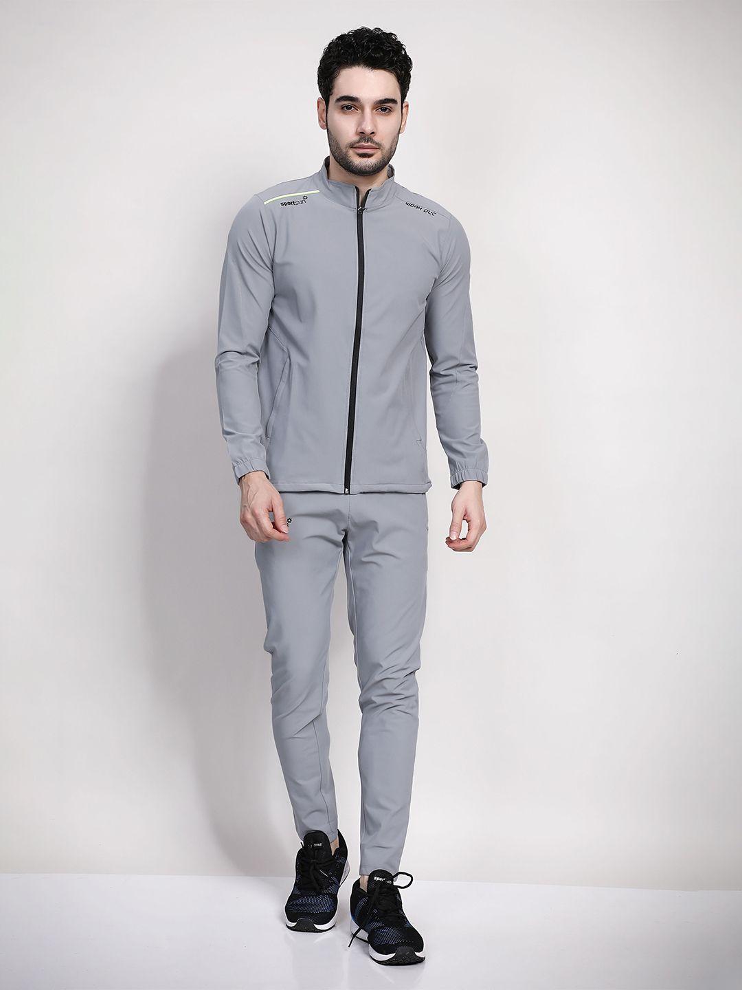 sport sun mock collar tracksuit