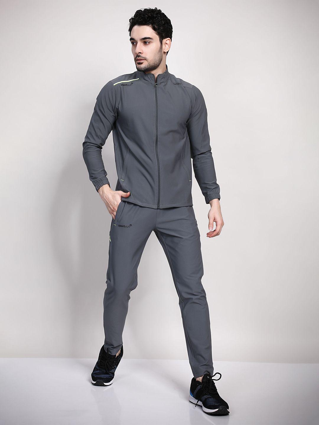 sport sun mock collar tracksuit