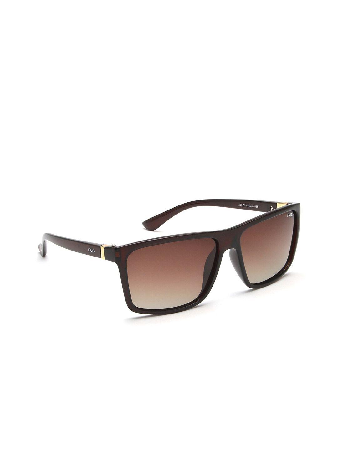 irus by idee men rectangle sunglasses with uv protected lens