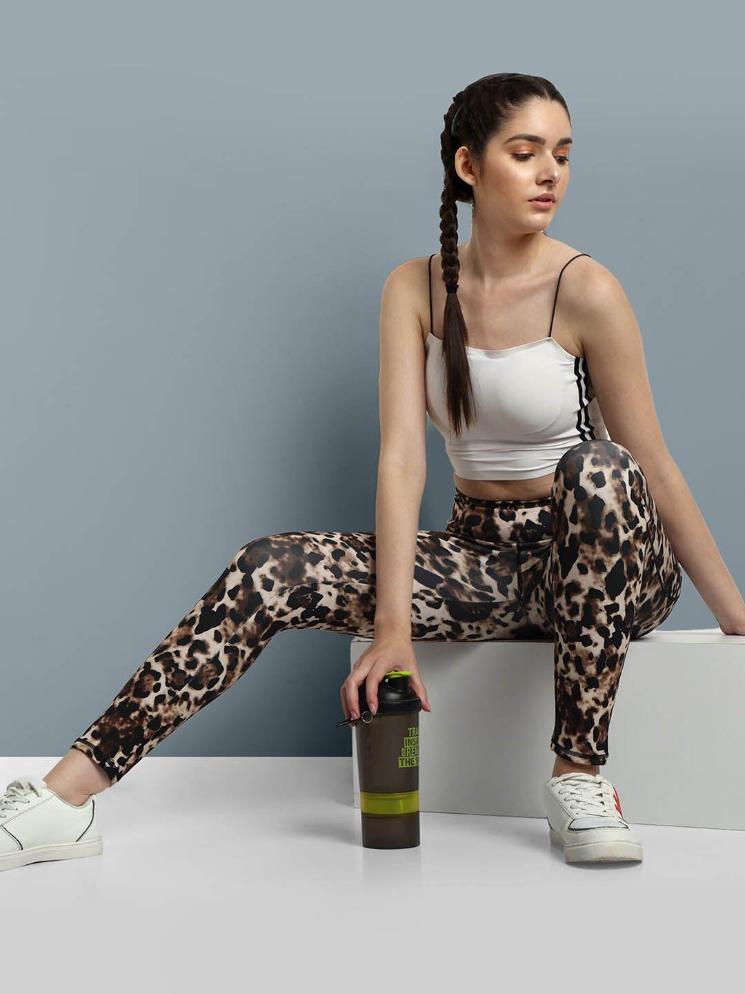 kronmeninen printed ankle-length yoga tights