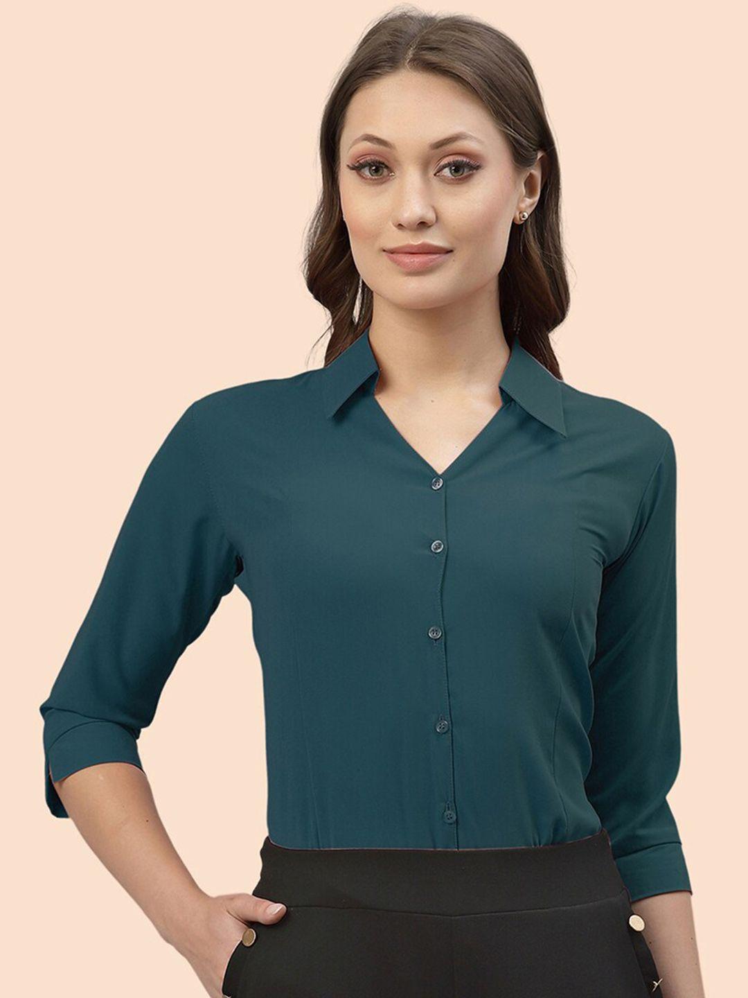 selvia india slim regular fit opaque casual shirt