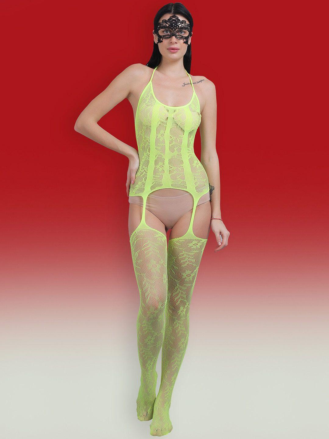 color style self-design stretchable full body stocking with mask