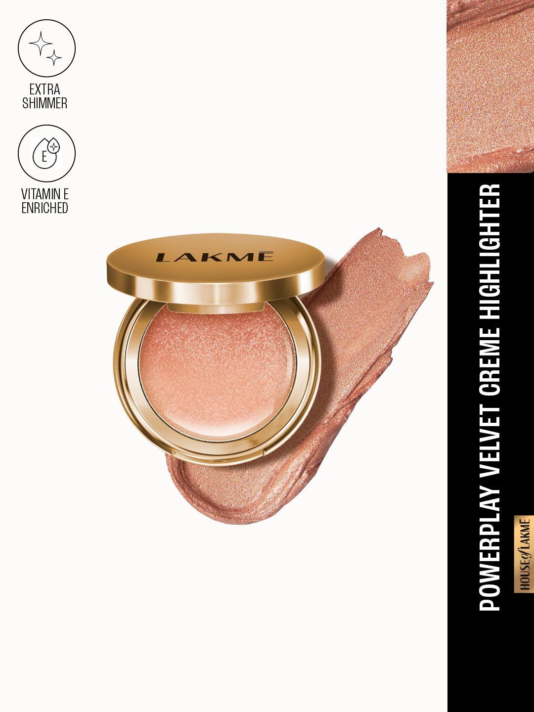 lakme 9to5 powerplay velvet creme highlighter with vitamin e - copper crush