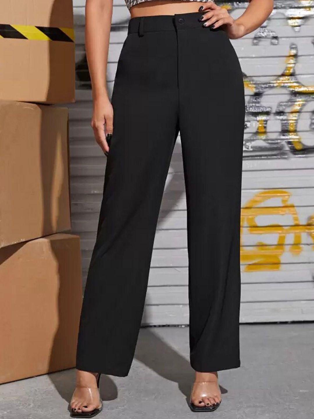 visit wear women high-rise pleated trousers