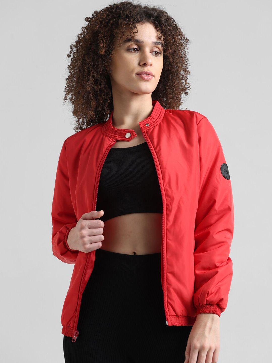 only mock collar bomber jacket