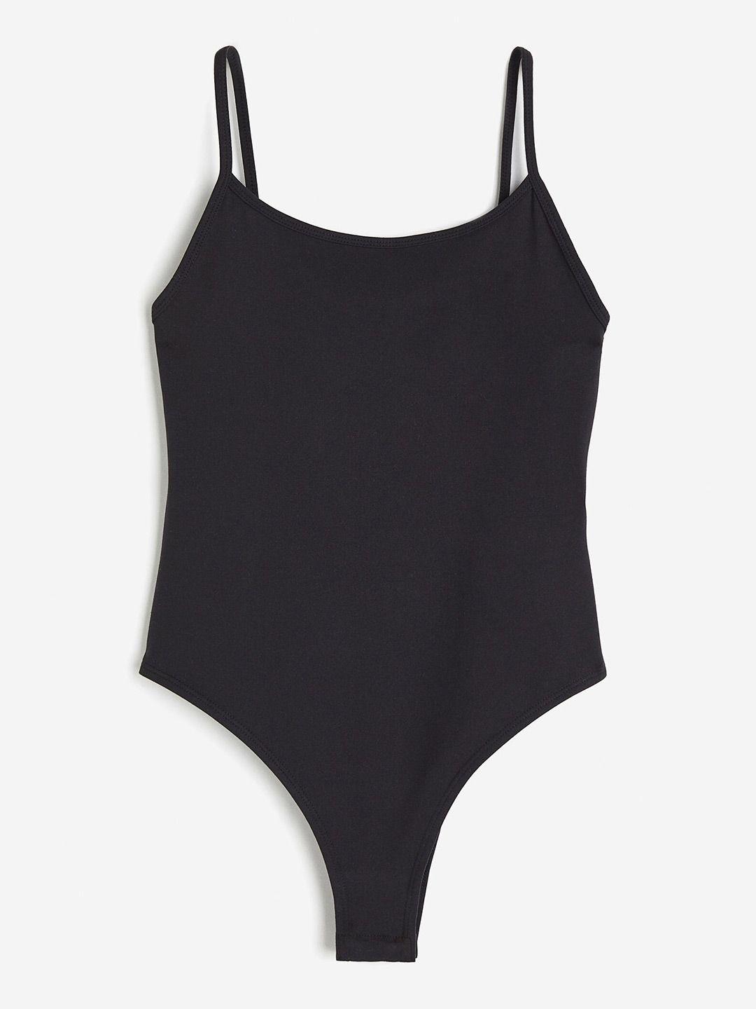 h&m women sleeveless jersey bodysuit