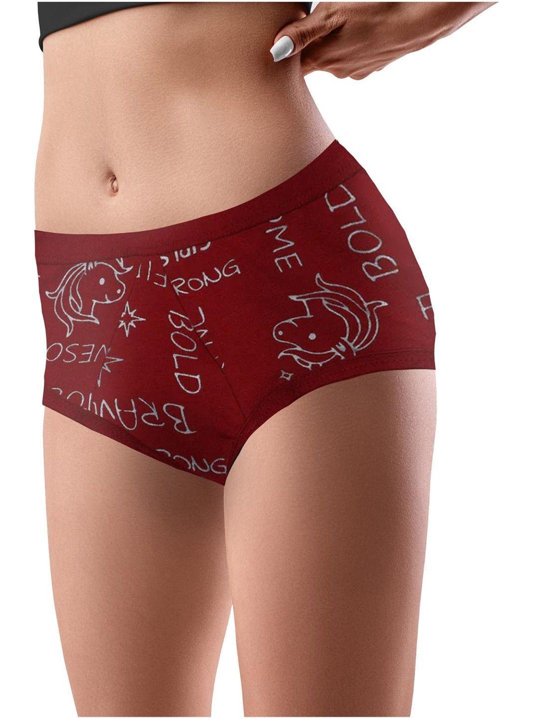 dchica printed leakproof cotton reusable period panty