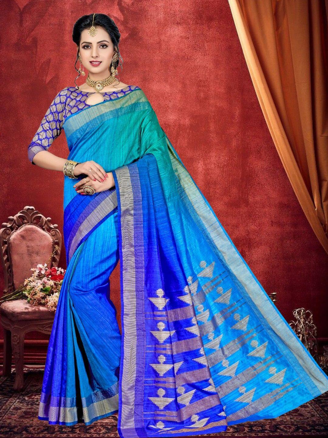 mitera ombre zari kanjeevaram saree