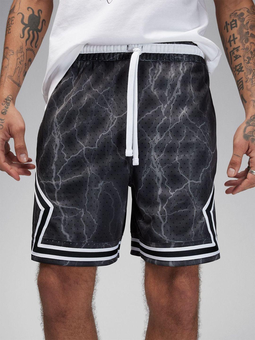 nike jordan dri-fit sport men diamond printed sports shorts