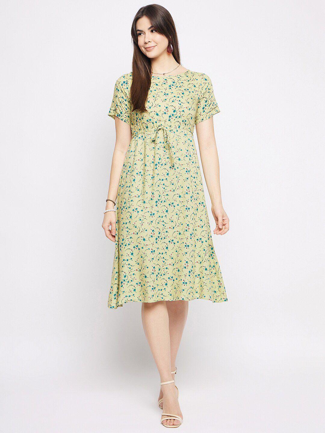 mayra floral printed a-line dress