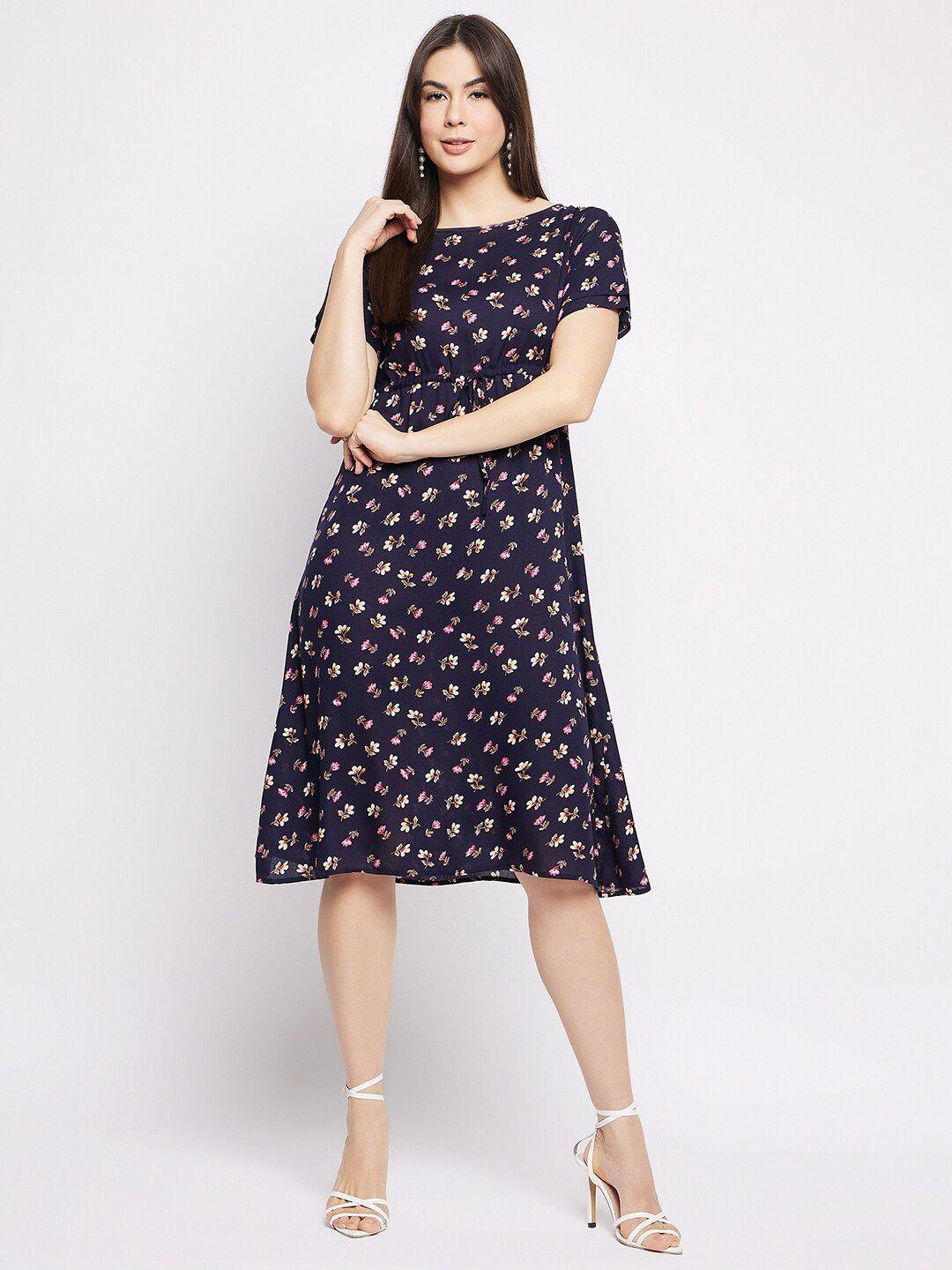 mayra floral print fit & flare dress