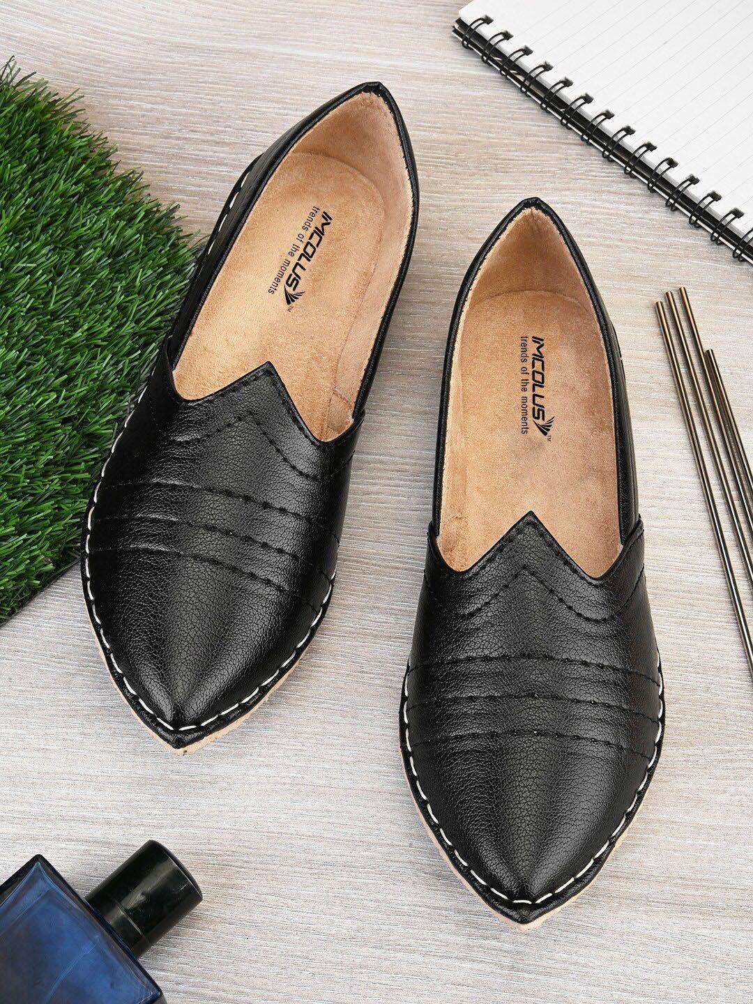 imcolus men textured pointed toe espadrilles