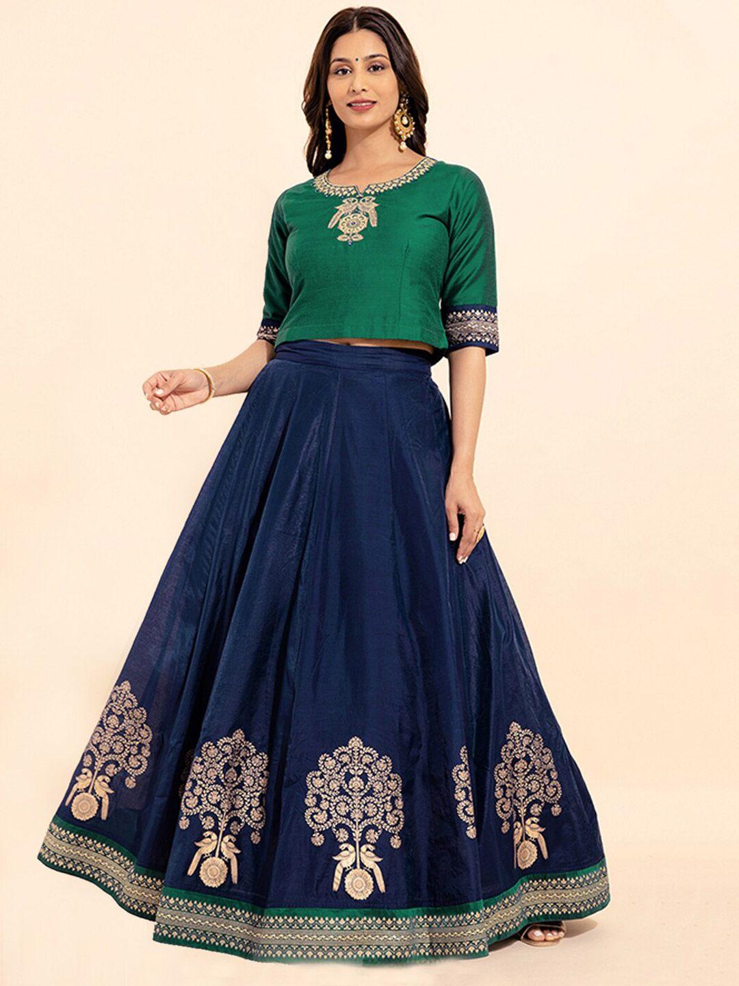 maybell embroidered ready to wear lehenga & blouse