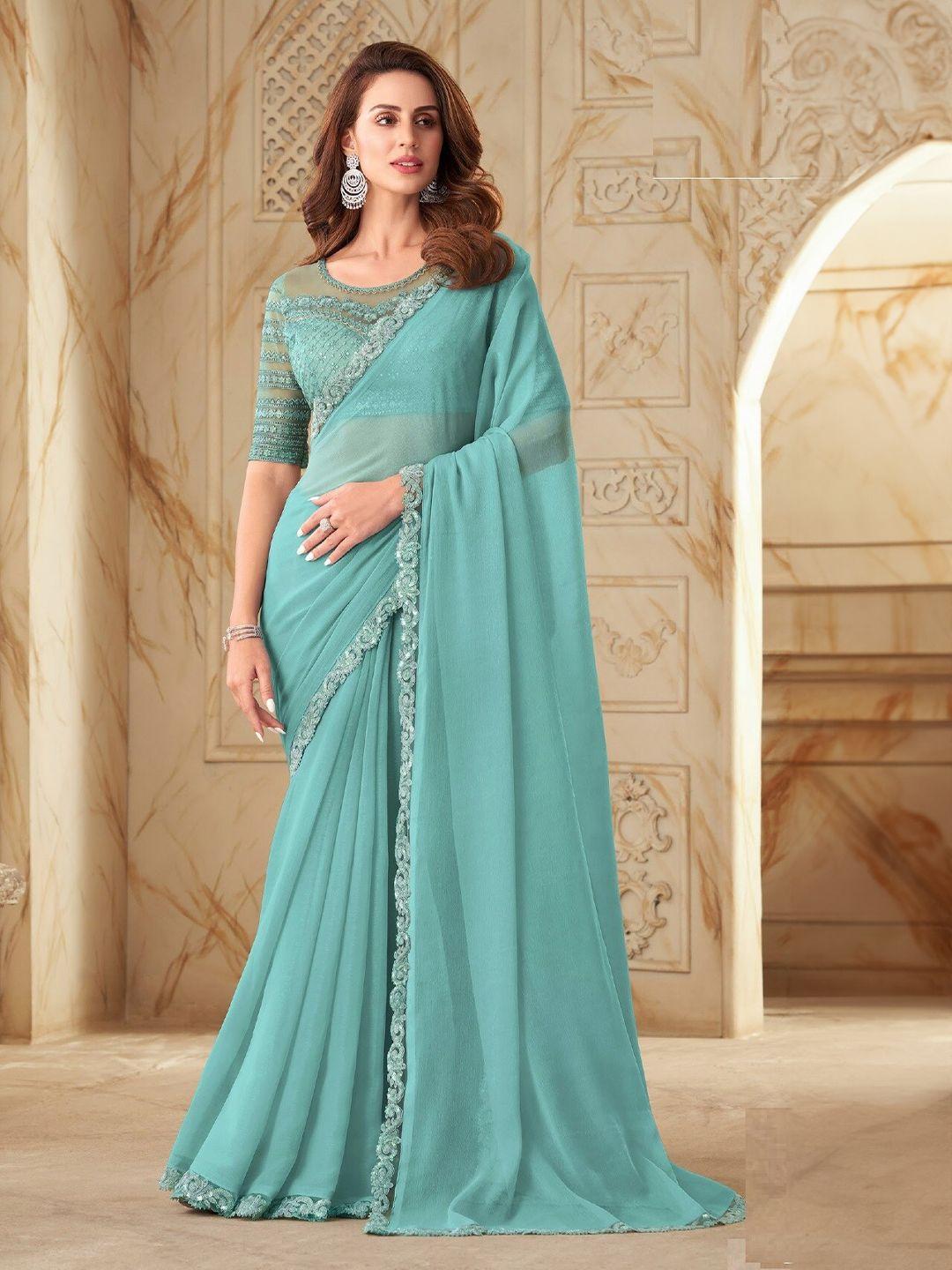 reboot fashions embellished silk georgette maheshwari saree