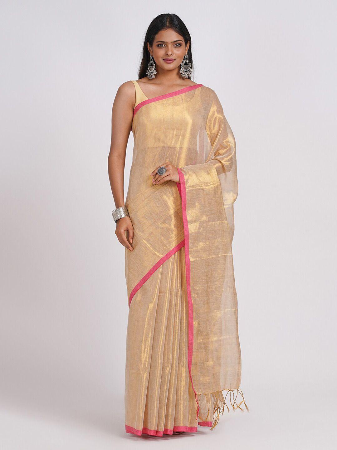 teejh woven design zari saree