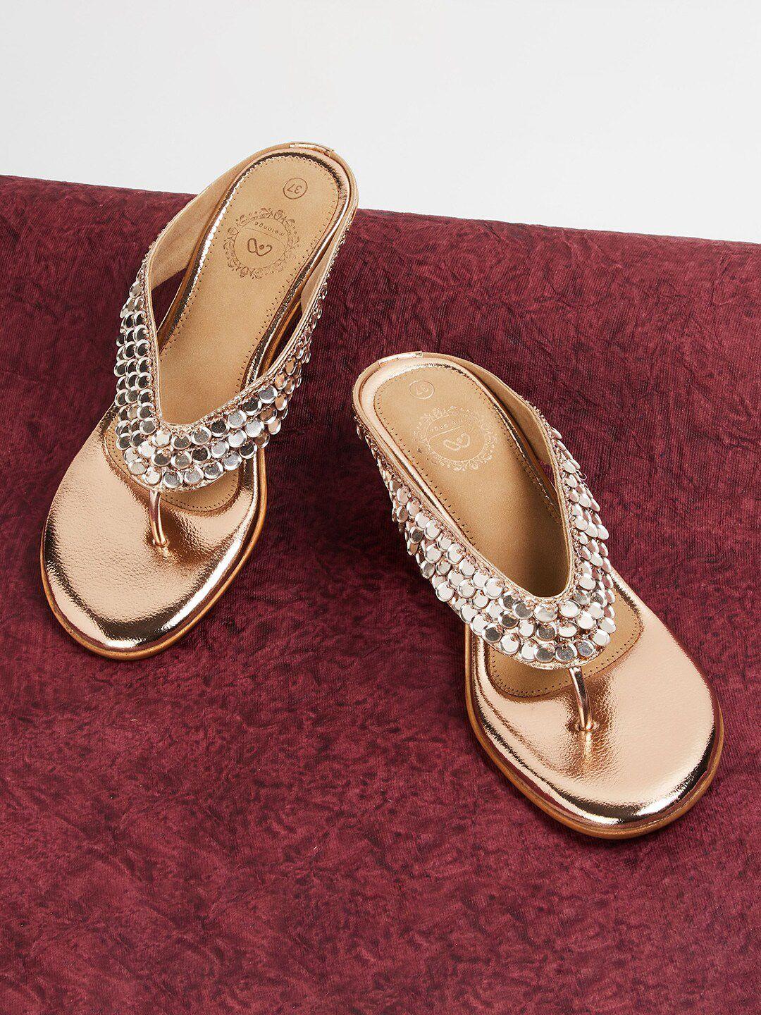 melange by lifestyle women embellished party open toe flats