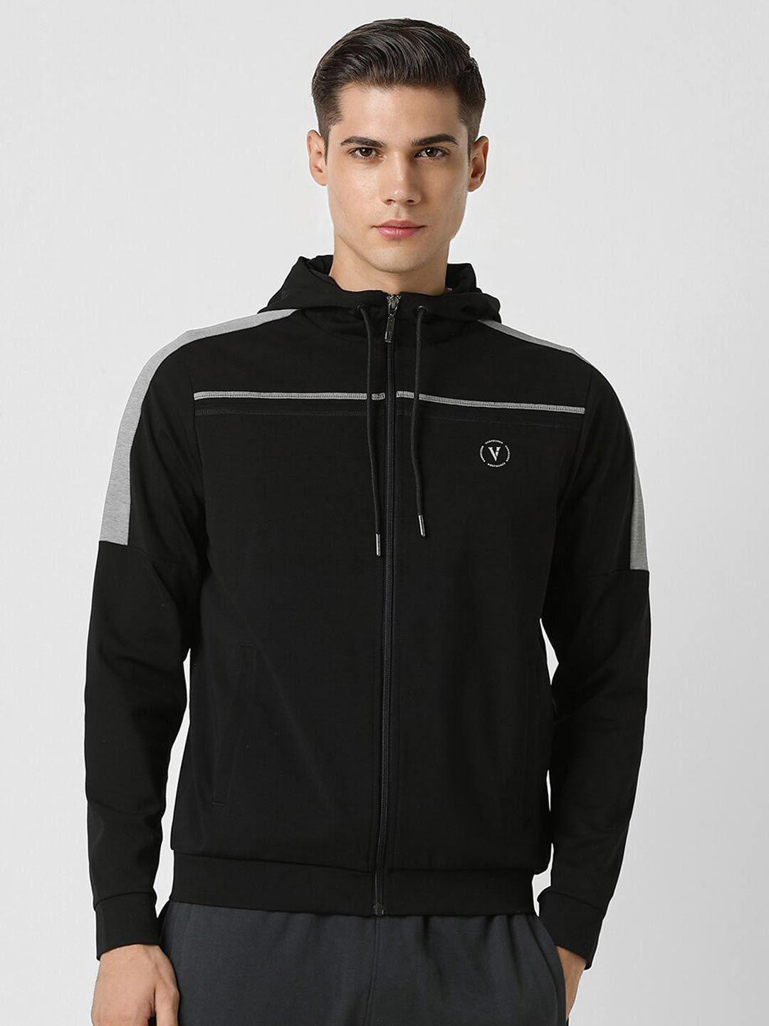 van heusen flex hodded sporty jacket